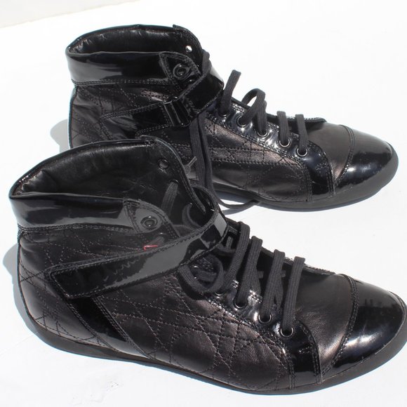 Black Christian Dior Sprint Basket High Top Shoes Sneakers Size 7 -SOLD - Picture 6 of 10